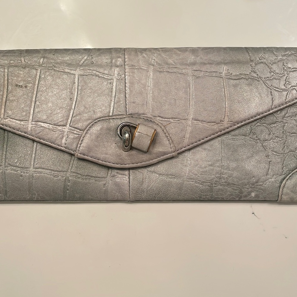 Miss Mak genuine leather clutch